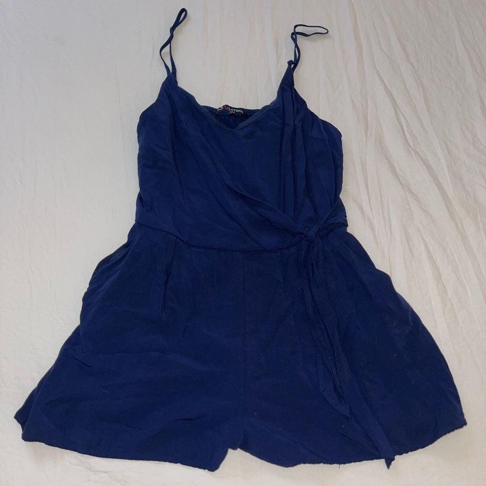 Deep blue Romper with some stretch